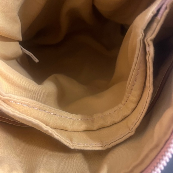 Cute Vegan Leather Pink and Tan Crossbody - Picture 2 of 6